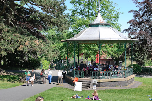 The opening concert at Priory Park, Malvern