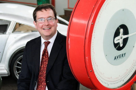 John Swindells weighing-in at Cheltenham Racecourse