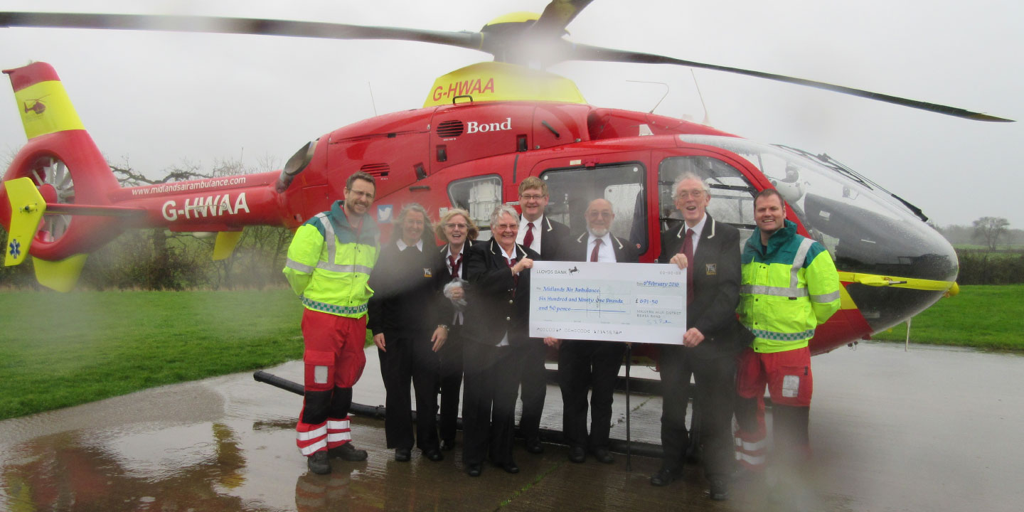 Air Ambulance Cheque Presentation